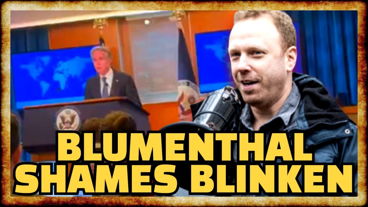 Max Blumenthal ROASTS Blinken TO HIS FACE At DC Press Event
