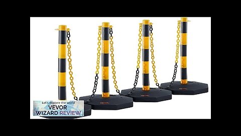 VEVOR Adjustable Traffic Delineator Post Cones 4 Pack Traffic Safety Delineator Barrier Review