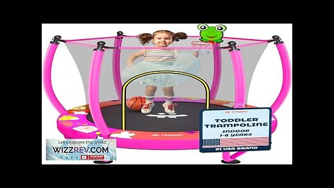 Happin® 55” Toddler Trampoline Indoor & Outdoor Playset Ages 1-6 5FT Kids Review