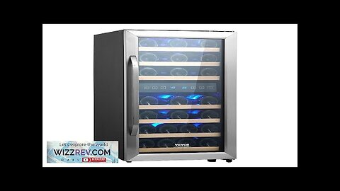 VEVOR 33-Bottle Wine Cooler Dual Zone Freestanding Refrigerator with LED Light Review