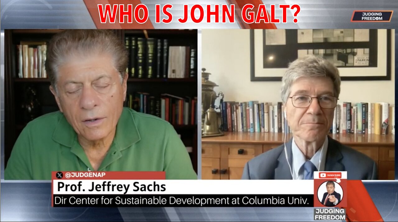 JUDGING FREEDOM W/ DJT RECOGNIZES PROF JEFFREY SACHS AND HIS WORK. CONGRATS. SGANON, CLIF HIGH