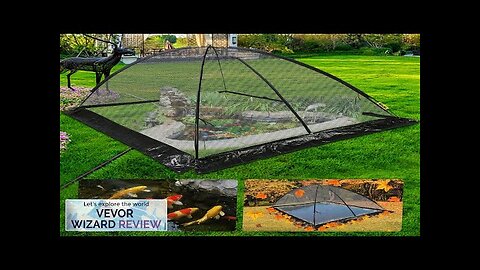 VEVOR Pond Cover Dome 9x12 FT Garden Pond Net 1/2 inch Mesh Review