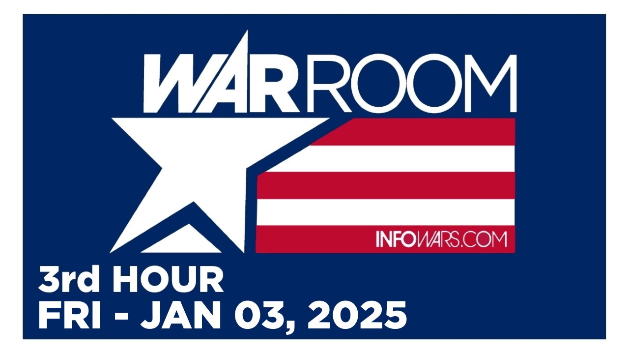 WAR ROOM [3 of 3] Friday 1/3/25 • IT'S GETTING EXPOSED, News, Calls, Reports & Analysis • Infowars