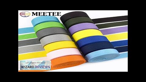 Meetee 2M 20-50mm Polypropylene Webbing 1.1mm Thick PP Ribbon Safety Belt Nylon Review