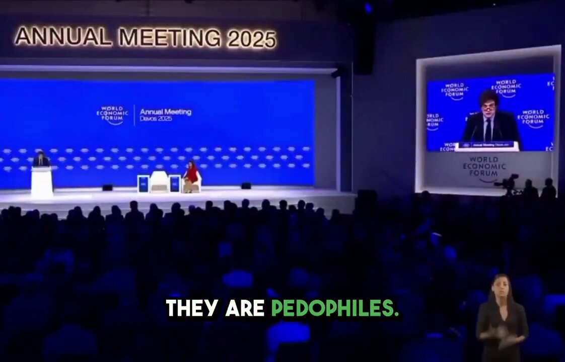 Javier Milei goes to the World Economic Forum and says of their LGBT-Agenda: "They are Pedophiles!"