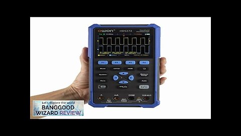 OWON® HDS200 Series 2CH Handheld Oscilloscope 40/70/100MHz Bandwidth 20000 Counts Review