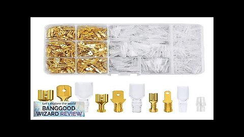 135/270/315PCS Box Insulated Male Female Wire Connector 2.8/4.8/6.3MM Golden Electrical Review