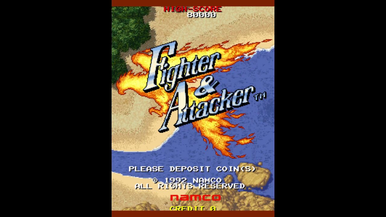 Fighter & Attacker Arcade Game, Namco 1992, Longplay