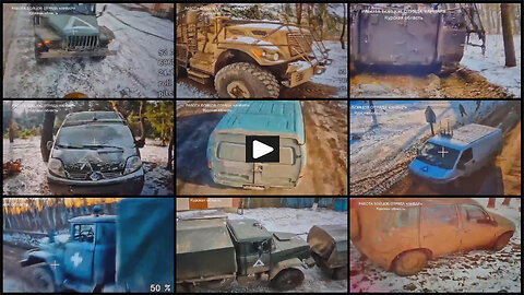 Kursk region: Russian wired FPV drones knock out Ukrainian vehicles