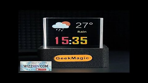 Transparent Mini WiFi Weather Clock GIFTV Smart Weather Station with GIF Animation Review