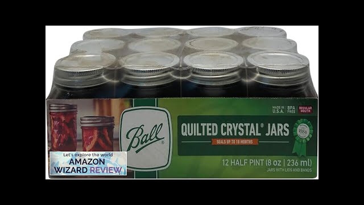 Ball Mason 8oz Quilted Jelly Jars with Lids and Bands Set Review