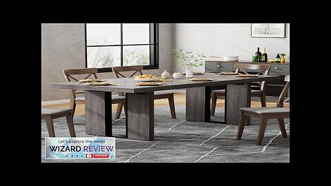 Loomie 70.8 Inch Dining Table Rustic Farmhouse Kitchen Table for 6-8 People Review