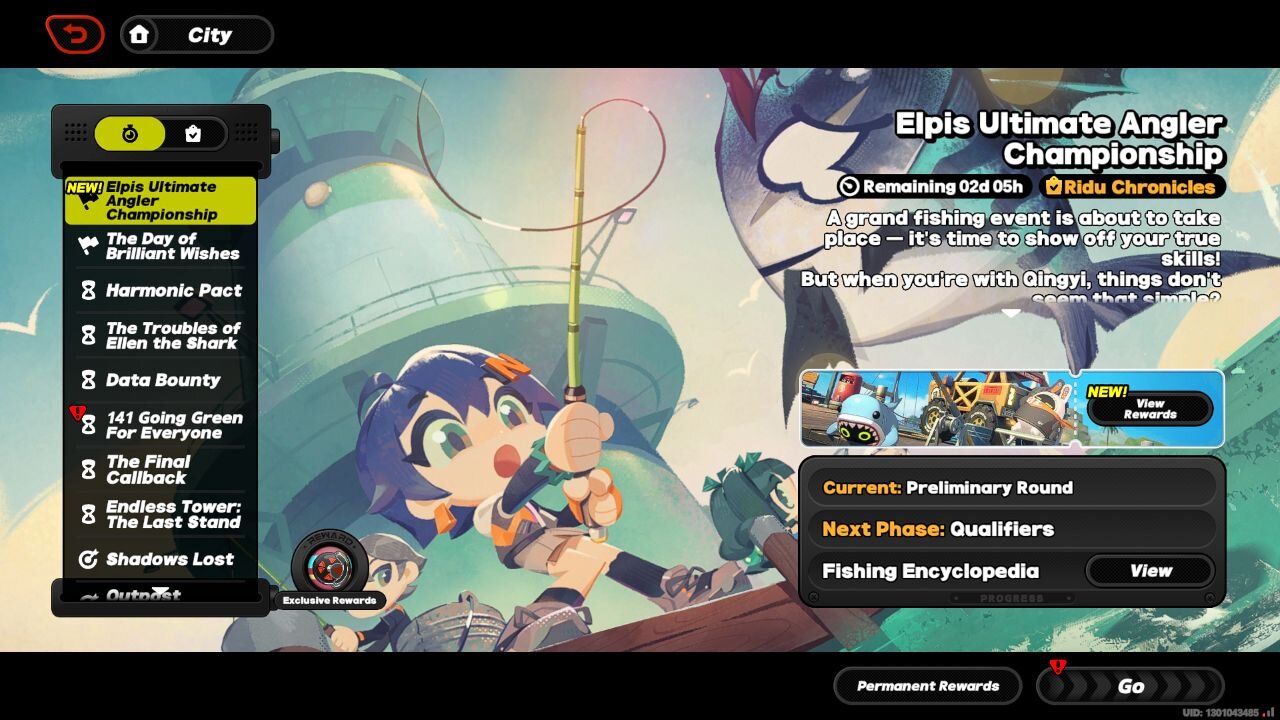 Elpis Ultimate Angler Championship Event - Zenless Zone Zero (ZZZ) - Version 1.5