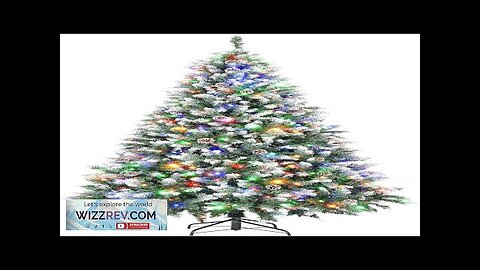 6ft Pre-Lit Christmas Tree Artificial Christmas Tree Pine Cones and 270 Warm Review