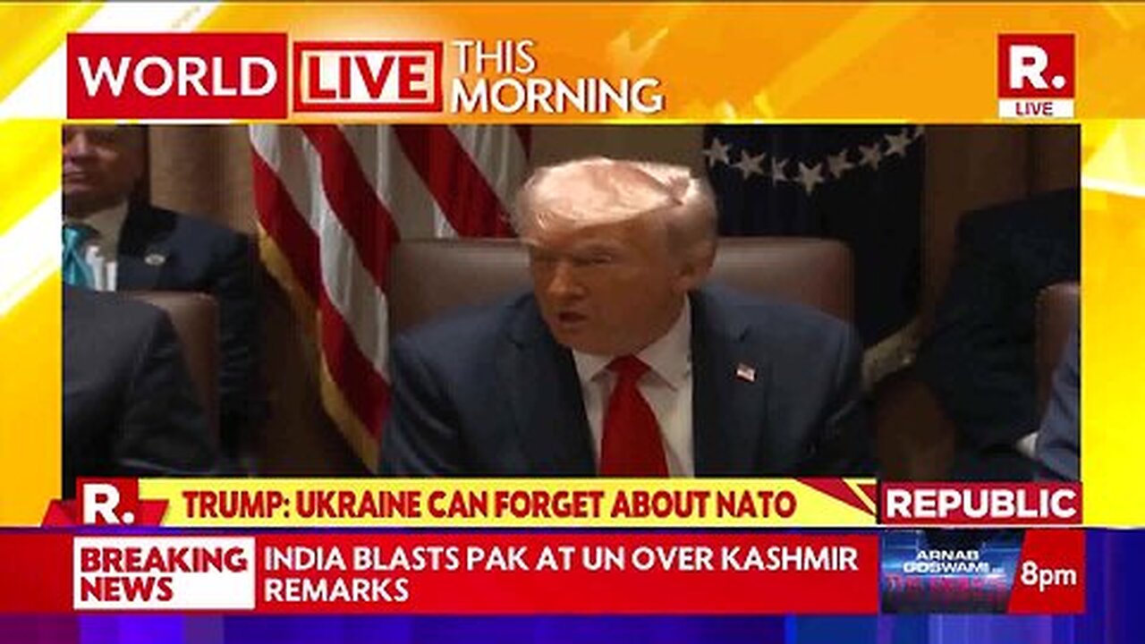 Ukraine-Russia War Endgame_ Trump to Meet Zelenskyy, Says 'Ukraine Can Forget About Joining NATO’