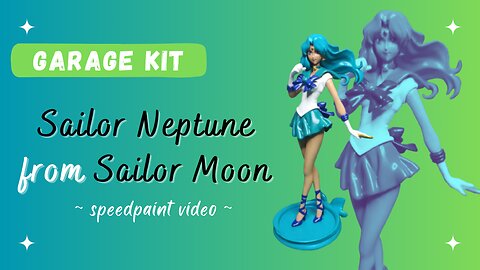 Painting another Sailor Neptune from E2046 + some life update