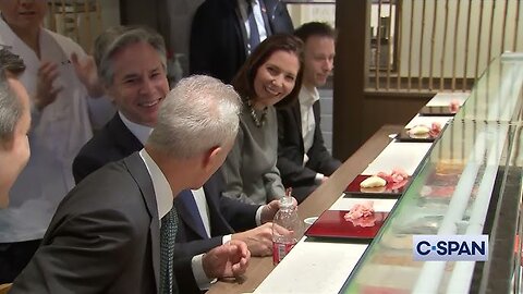 Blinken drops by Tokyo sushi restaurant on visit to Japan