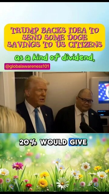 President Trump likes the idea of passing DOGE savings to Americans