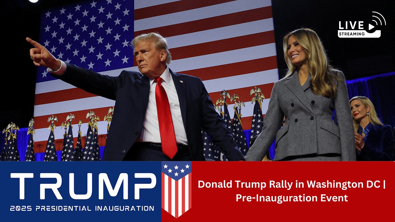 Donald Trump Rally in Washington DC Before Inauguration | USA | Live