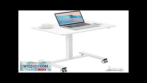 VEVOR Mobile Standing Desk 28"-44" Gas-Spring Height Adjustable Sit-Stand Desk 4 360° Review