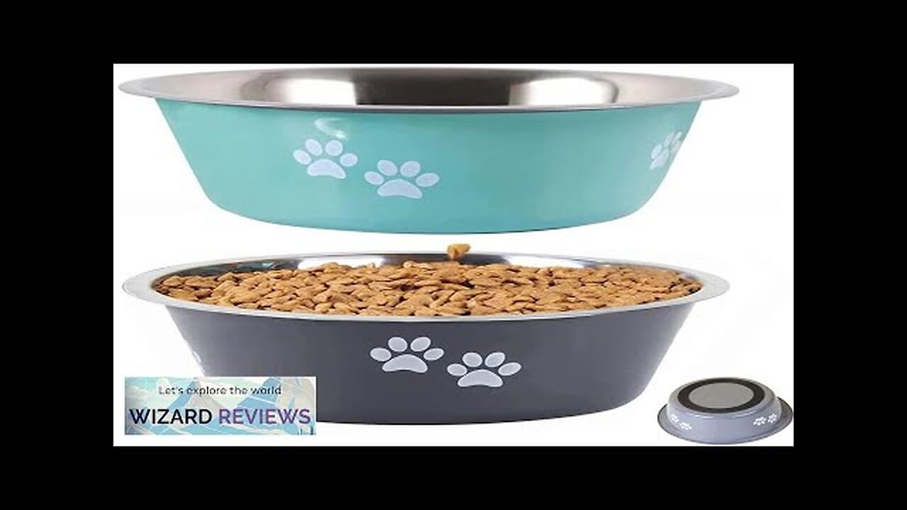 Large Capacity Dog Bowl Stainless Steel Pet Feeding Bowl Cat Dogs Food Review