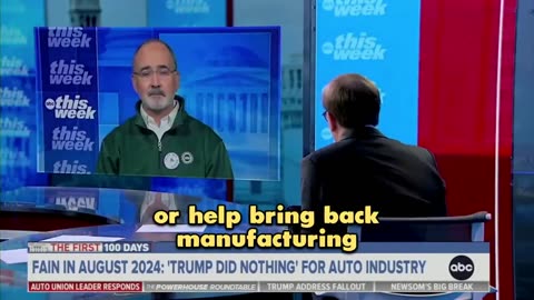 Shawn Fain, President of the United Auto Workers is now fully supporting Trump's tariffs.