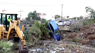 Car washed out to sea as flash flood hits Spain's Gran Canaria