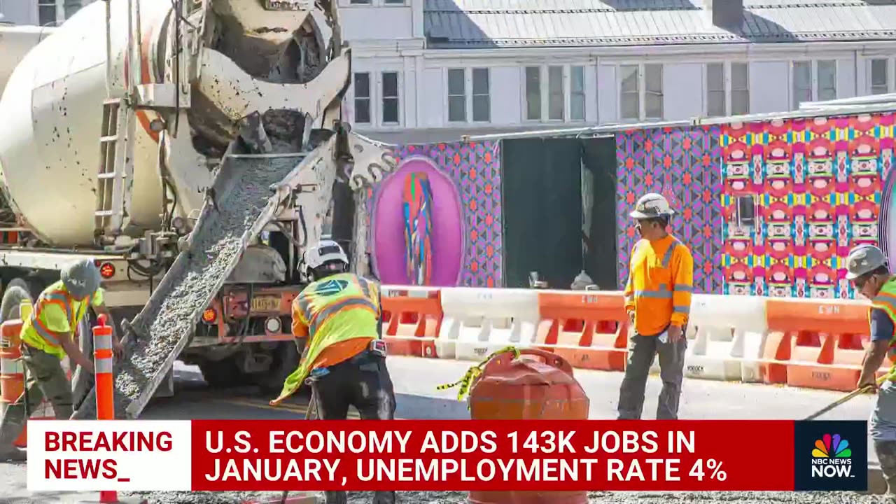 U.S. added 143,000 jobs in January, unemployment rate dips to 4%