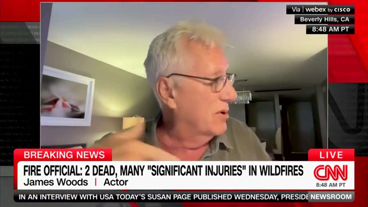 Woods Describes 94-Year-Old Neighbor Being Rescued From Fires