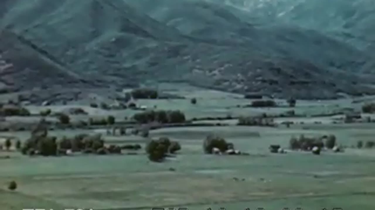 "Utah- The Rainbow Land" 1950s. look how isolated the St. George Temple was.