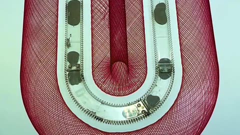 The Mesmerizing Symphony of Endless Lines in a Perfect U Shape