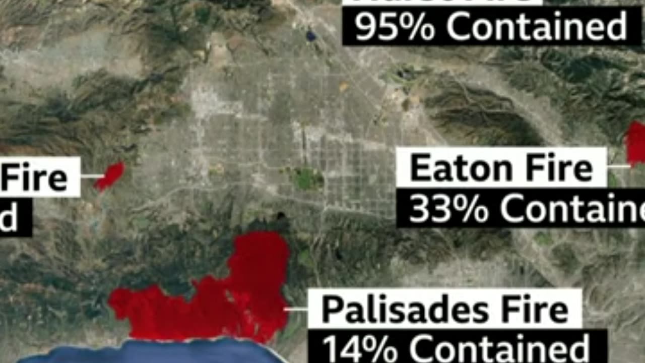 Los Angeles residents return to ruined homes as winds threaten to whip up fires again