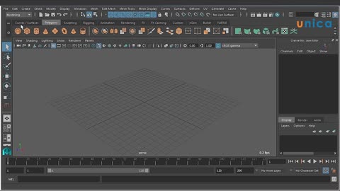 Bài 2 Giao diện bề mặt của phần mềm Autodesk Maya