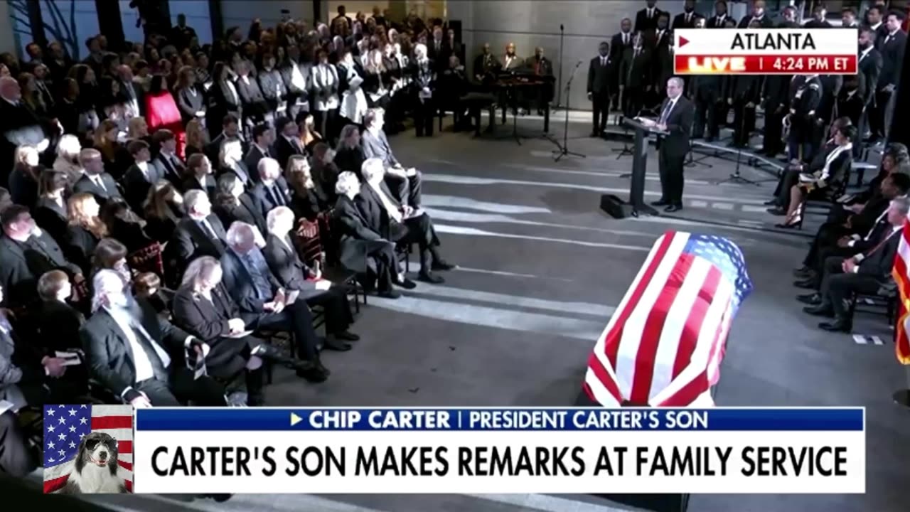 President Jimmy Carter's son shares emotional story at Atlanta service