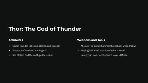 Thor: The God of Thunder