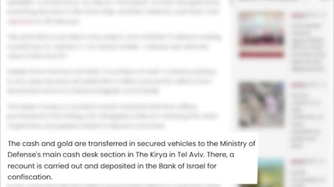 The Israeli Army Has A ‘Looting Unit’