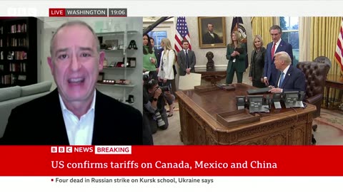 Canada and Mexico hit back as President Trump imposes huge tariffs