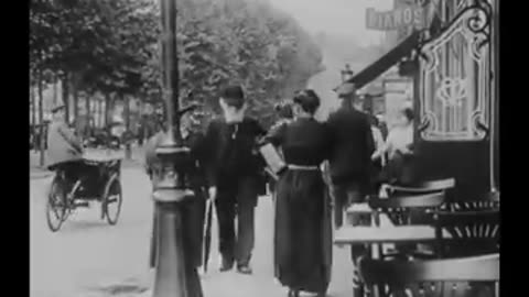 Edgar Degas - Captured on Film Strolling Along a Parisian Street (1915)