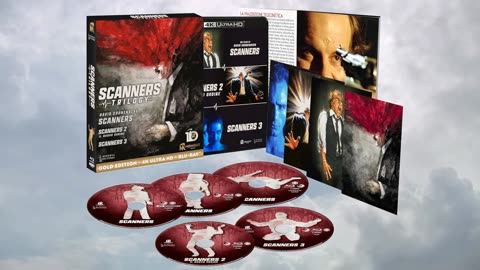 Scanners Trilogy [Limited Edition Midnight Gold 4K UHD & Scanners 2 & 3 on Blu-ray]