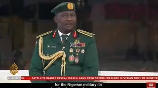 Nigerian Chief of defence being questioned on foreign Television over their atrocities.