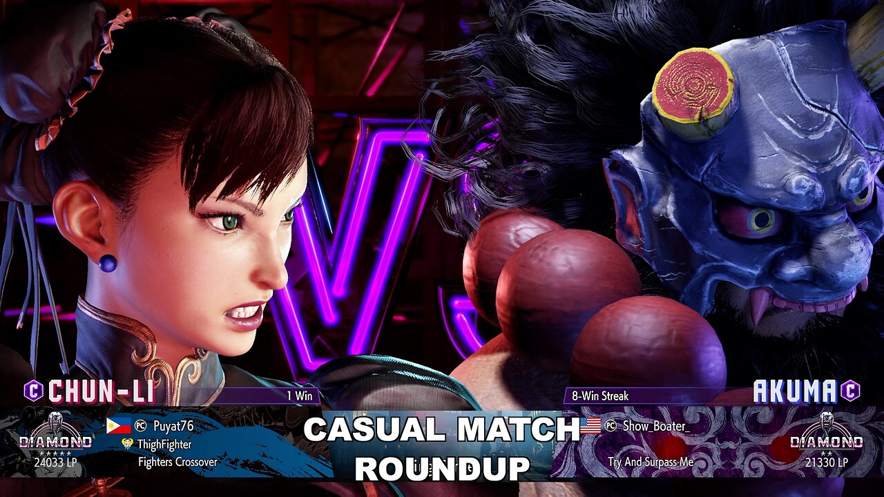 Kuya Kalbo SF6 Casual Match Roundup. Chun Li 4 star Diamond Rank [Hori Fight Stick]