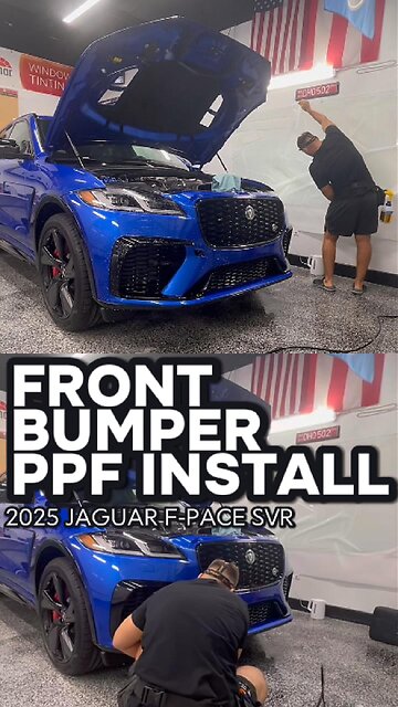 2025 Jaguar F-Pace SVR - Front Bumper PPF Install