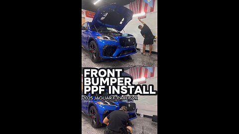 2025 Jaguar F-Pace SVR - Front Bumper PPF Install