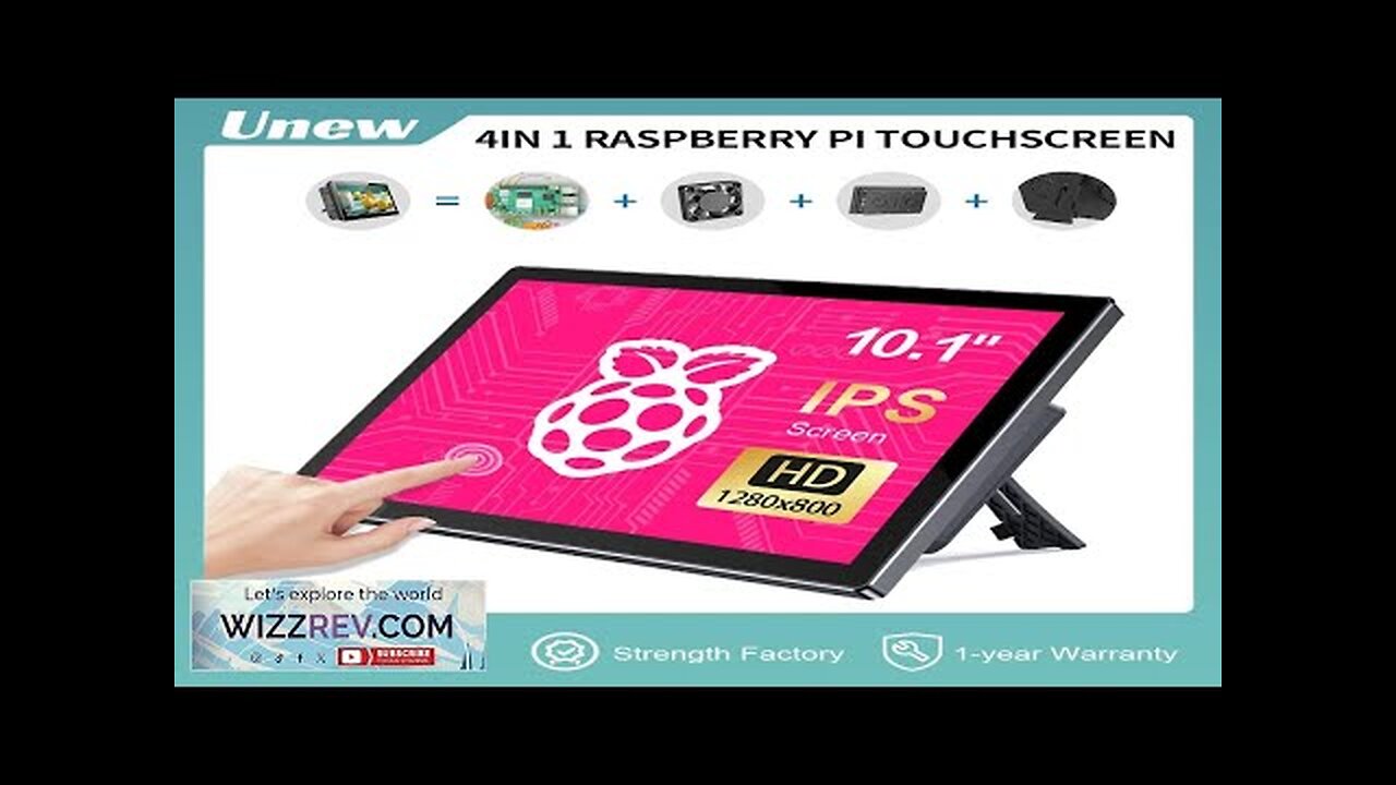 Unew 10.1 inch Raspberry Pi Touch Screen Monitor 1920x1200 IPS Display HDMI Review