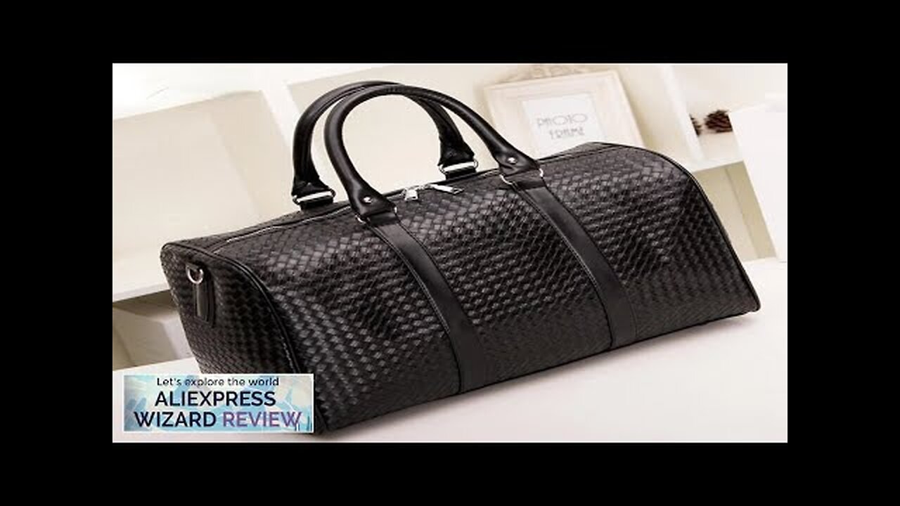 New Woven Handheld Travel Bag Large Capacity Men's and Women's Shoulder Luggage Review