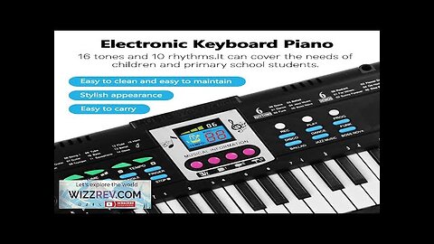 61 Keys Digital Multifunctional Electric Piano Electronic Keyboard with Microphone Function Review