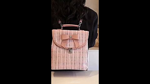 Stylish Bow Backpack for Women | Trendy Plaid Backpack with Elegant Details | Chic Everyday Backpack