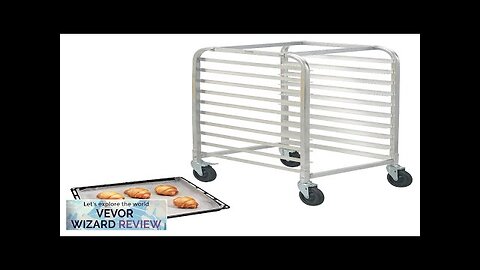 VEVOR Bun Pan Rack 10-Tier Commercial Bakery Racks with Brake Wheels Aluminum Review