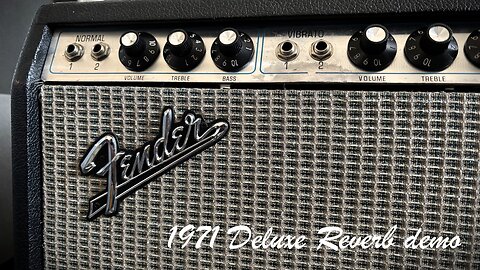 1971 Fender Deluxe reverb demo