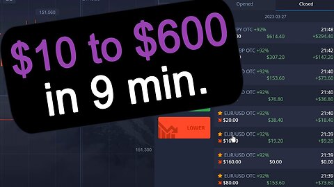 $10 to $600 in 9 Minutes